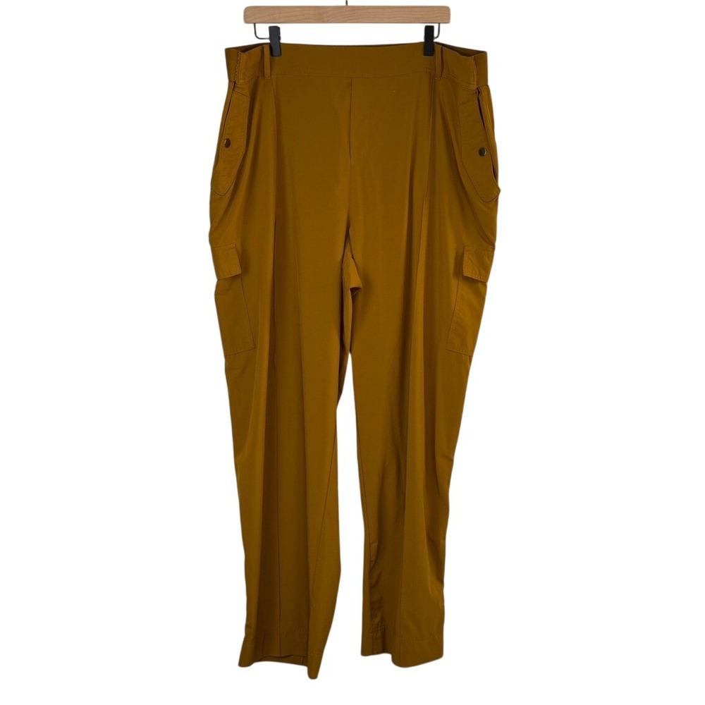 Athleta Vienna Cargo Pant Gold‎ Size 22 Polyester Spandex Athletic